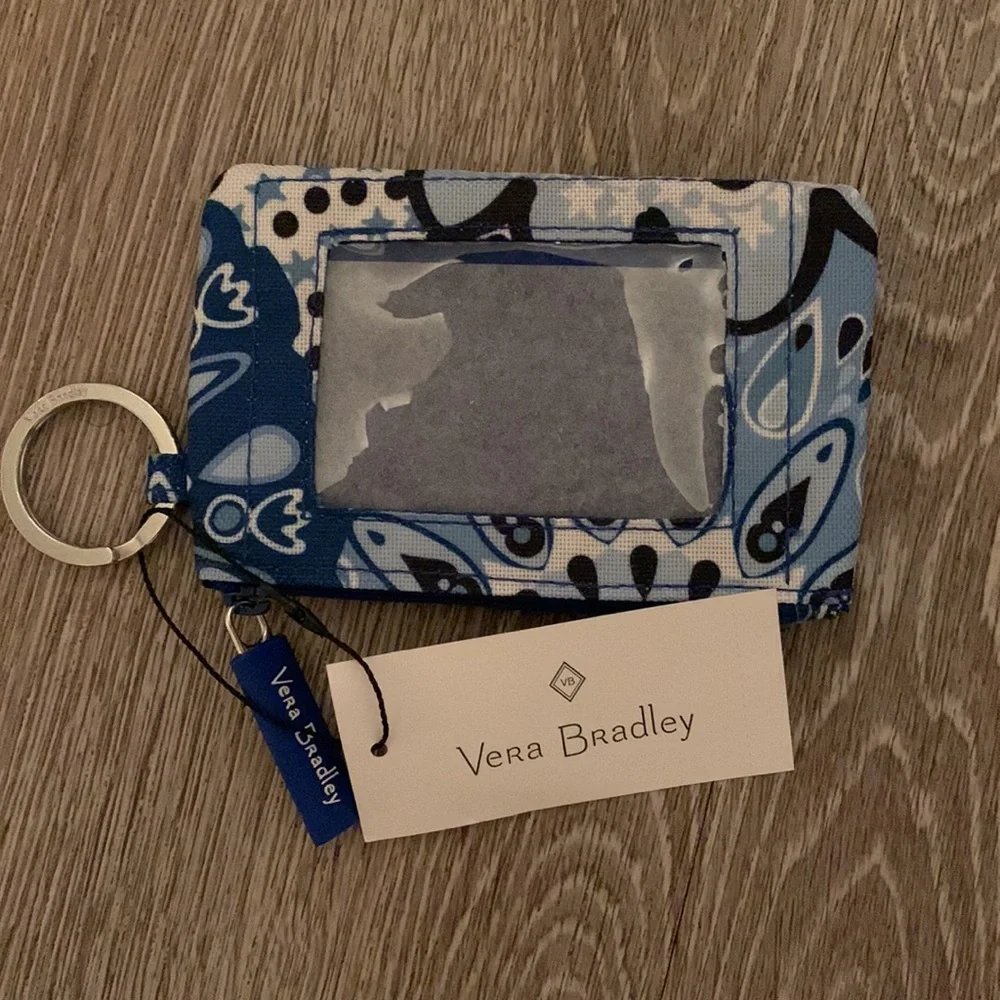 LMT: Vera Bradley Zip ID Case Blue Star Medallion